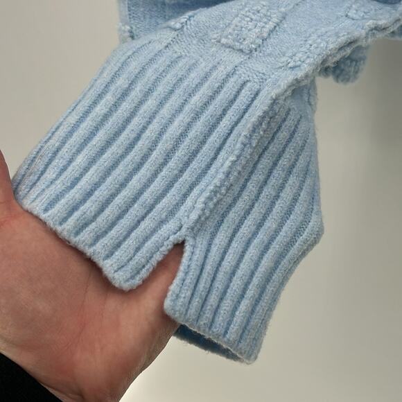 Free People We the Free Soul Searcher Mock Neck Sweater - Angel Falls Heather XL - Picture 7 of 10